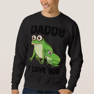Pappa I Kärlek You Frog Toad Kids Fars dag Boy Lång Ärmad Tröja