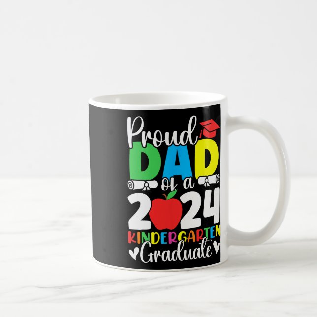 Pappa i KL av 2024 Kindergarten Student Studenten Kaffemugg (Höger)