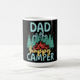 Pappa i Lycklig Camper 1:a födelsedag Party Retro Magisk Mugg
