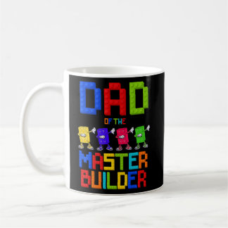 Pappa i masterbyggaren Birthday Boy Girl Blocks Kaffemugg