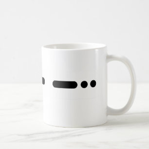 "PAPPA" i morsealfabetmugg vid Brownielocks Kaffemugg