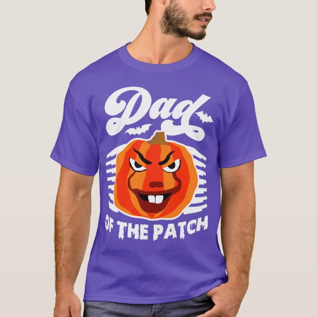 Pappa i Patch - Lustigt pooky Pumpkin Halloween T Shirt (Framsida)