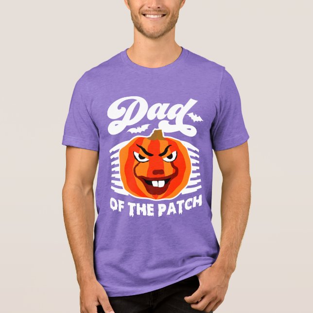 Pappa i Patch - Lustigt pooky Pumpkin Halloween T Shirt (Framsida)