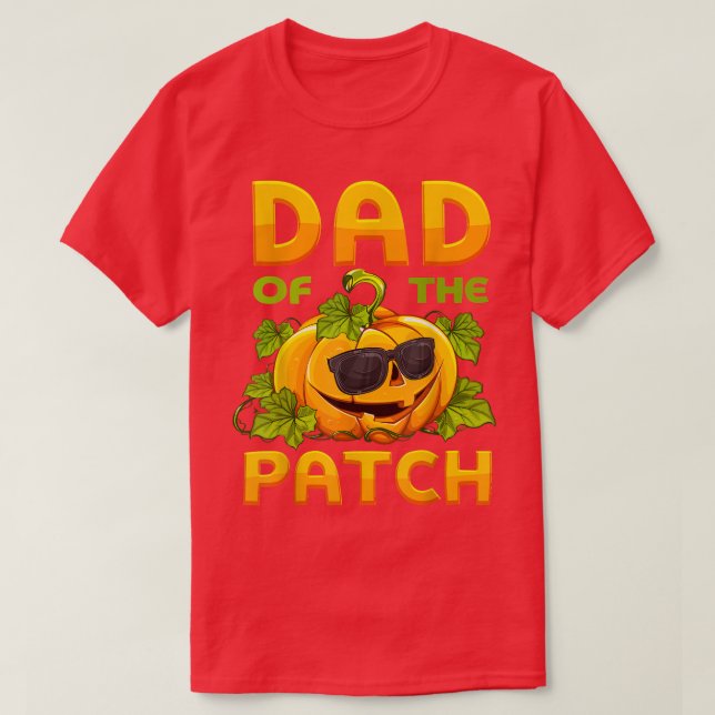 Pappa i patchpumpkin Halloween Matching Family T Shirt (Design framsida)