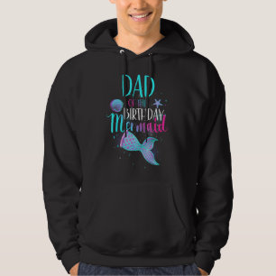 Pappa i Sjöjungfrun på födelsedagen som matchar fa Hoodie