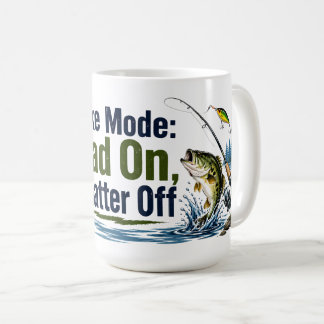 Pappa i sjömodus - Tyst på prat, fiske-mugg Kaffemugg