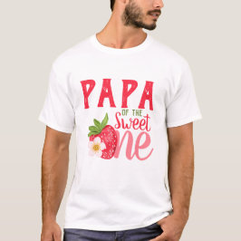 Pappa i Sverige 1 jordgubbe 1:a födelsedag Party T Shirt