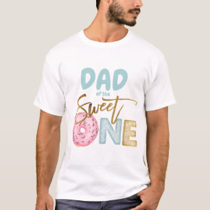 Pappa i Sverige Ett 1:a födelsedag Donut-temat Cut T Shirt