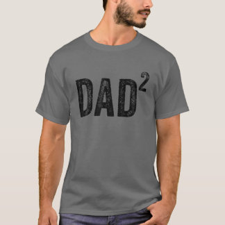 Pappa i två Pappa med två två finstilta T Shirt
