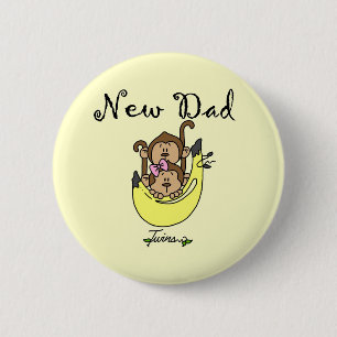 Pappa i Twillingar Boy and Girl Tshirts and Gifts Knapp
