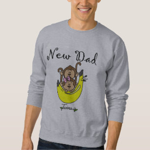Pappa i Twillingar Boy and Girl Tshirts and Gifts Långärmad Tröja