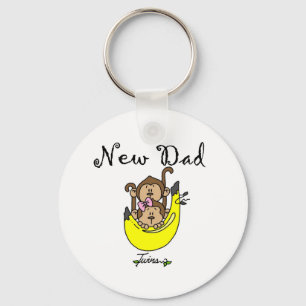 Pappa i Twillingar Boy and Girl Tshirts and Gifts Nyckelring