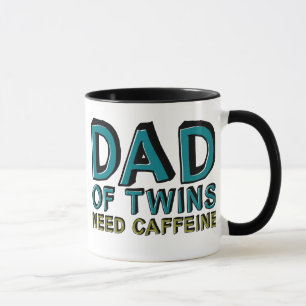 Pappa i Twillingar SOM BEHÖVER Kaffein Mugg