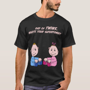 Pappa i twillingar t shirt