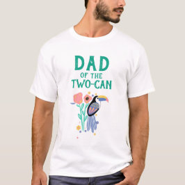 PAPPA i TWO-CAN (Toucan) 2:a födelsedagen T Shirt