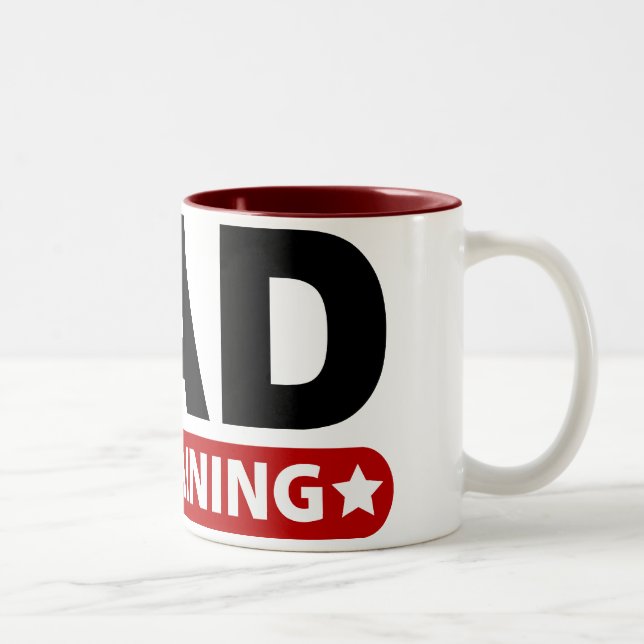 Pappa i utbildning Två-Tonad mugg (Höger)