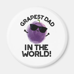 Pappa i världens underbara fruktpun magnet