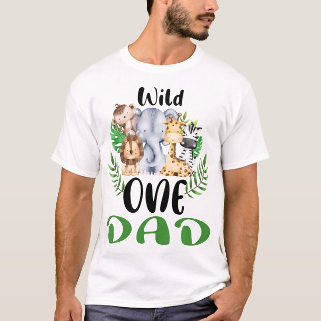 Pappa i Vild 1-djurparken Safari Jungle Ani T Shirt (Framsida)