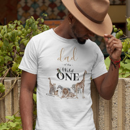 Pappa i Vild 1 Safari Första födelsedag T-Shirt