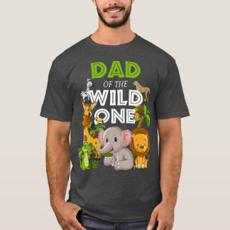 Pappa i Vild 1 Zoo Birthday Safari Jungle T Shirt