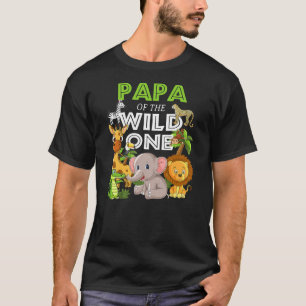 Pappa i Vild 1 Zoo Birthday Safari Jungle T Shirt