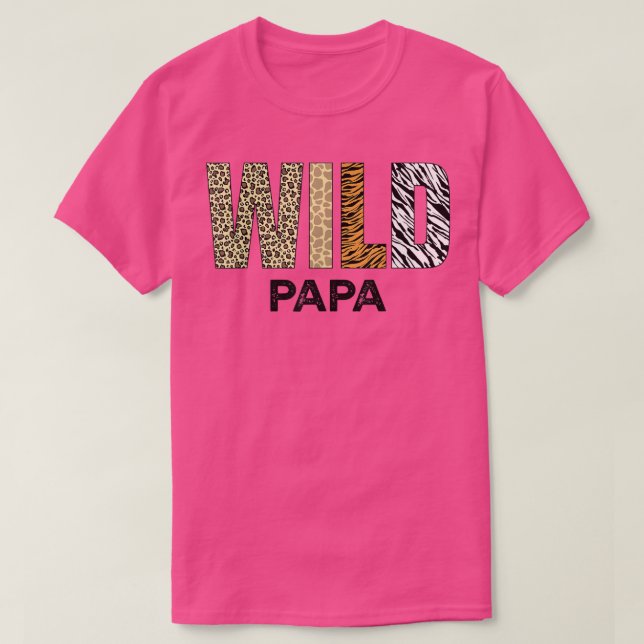 Pappa i Vild ett zoo Birthday Safari Jungle and T Shirt (Design framsida)
