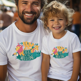 Pappa i Vilden Ett jungle Safari Animals T Shirt