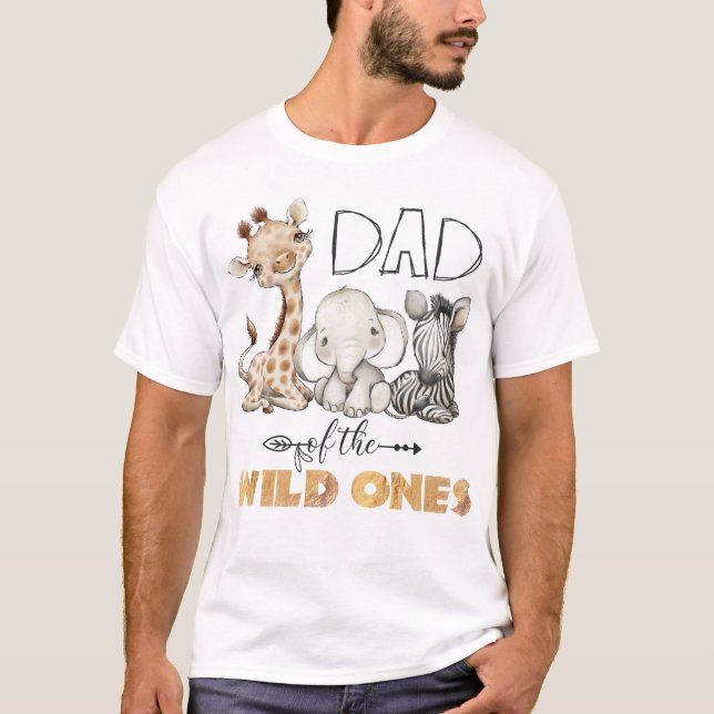 Pappa i Vilden Första födelsedag T Shirt (Framsida)