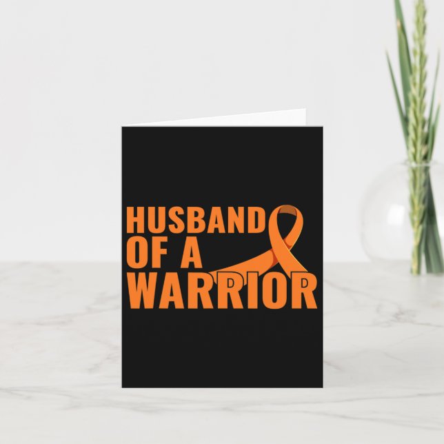 Pappa i Warrior Många Sclerosis Awareness Kort (Framsida)