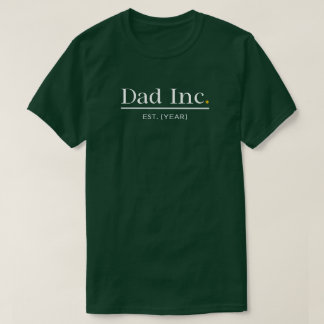 Pappa Inc Anpassat Est År Ny Pappagåva Män Grön T Shirt