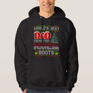 Pappa Indonesien Julpresentidé Fult jultröja Hoodie