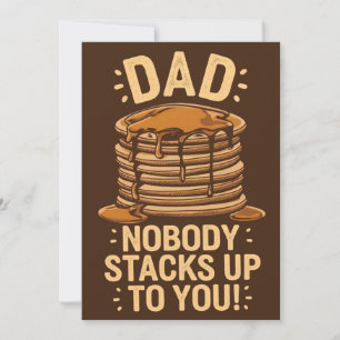 Pappa ingen staplar upp till dig rolig fars dag julkort
