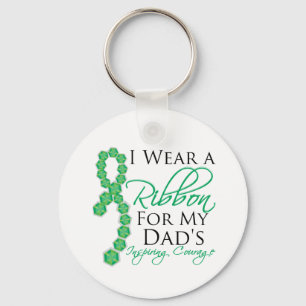 Pappa inspiring Courage - Liver Cancer Nyckelring
