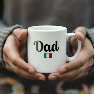 Pappa Italienska Flagga Mugg