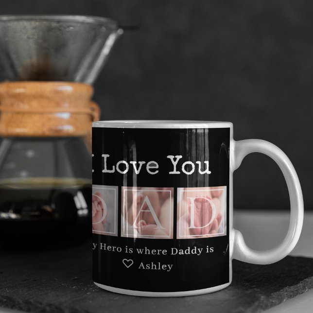 Pappa jag älskar dig fotokollage kaffemugg (Skapare uppladdad)
