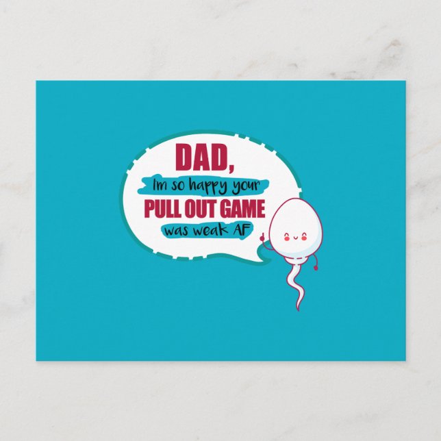 Pappa, jag är så glad att ditt dragspel var riktig vykort (Framsida)
