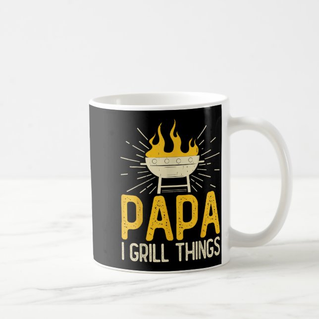 Pappa Jag Grillar Saker Bbq Trädgårds Grill Mästar Kaffemugg (Höger)