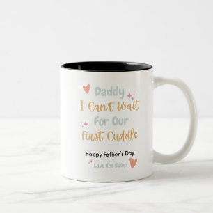 Pappa, jag kan inte vänta på vår första Cuddle Mug Två-Tonad Mugg