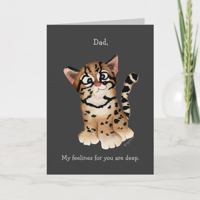Pappa, jag Kärlek ett oktelotkort Kort (Framsida)