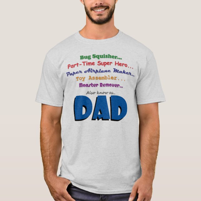 Pappa jobb t-shirt (Framsida)