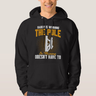 Pappa jobbar på polelelbolaget Lineman Hoodie