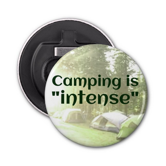 PAPPA JOKE Camping är "intensiv" Flasköppnare (Framsidan)