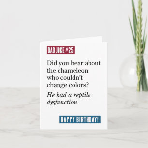 Pappa Joke Chameleon / A Reptile dysfunktion Kort