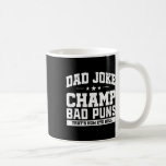 Pappa Joke Champ D Puns How Öga Roll Fars dag Kaffemugg<br><div class="desc">Pappa Joke Champ D Puns How Öga Roll Fars dag</div>