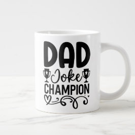 Pappa Joke Champion | Funny Far's Day Gift Jumbo Mugg