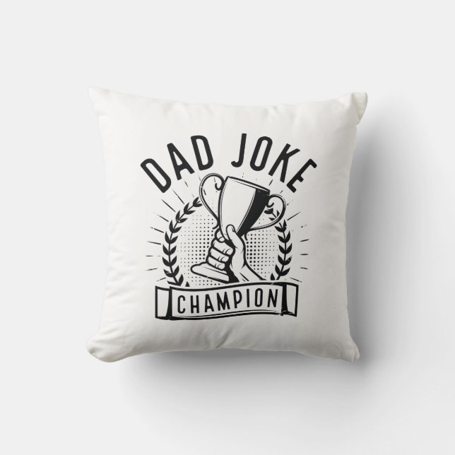 Pappa Joke Champion Kudde (Framsida)