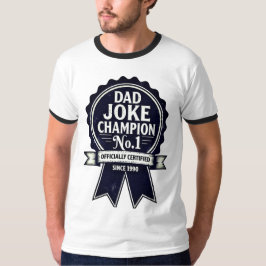 "Pappa Joke Champion No. 1" Vintage Award T Shirt