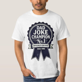 "Pappa Joke Champion No. 1" Vintage Award T Shirt