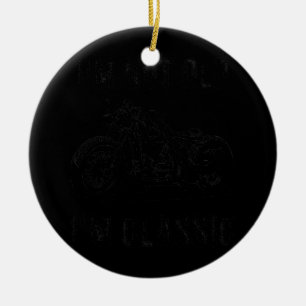 Pappa Joke Design Lustigt Jag är inte gammal. Jag Julgransprydnad Keramik