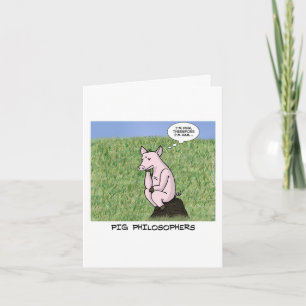 Pappa Joke Fars dag Card - Gris Thinker Kort